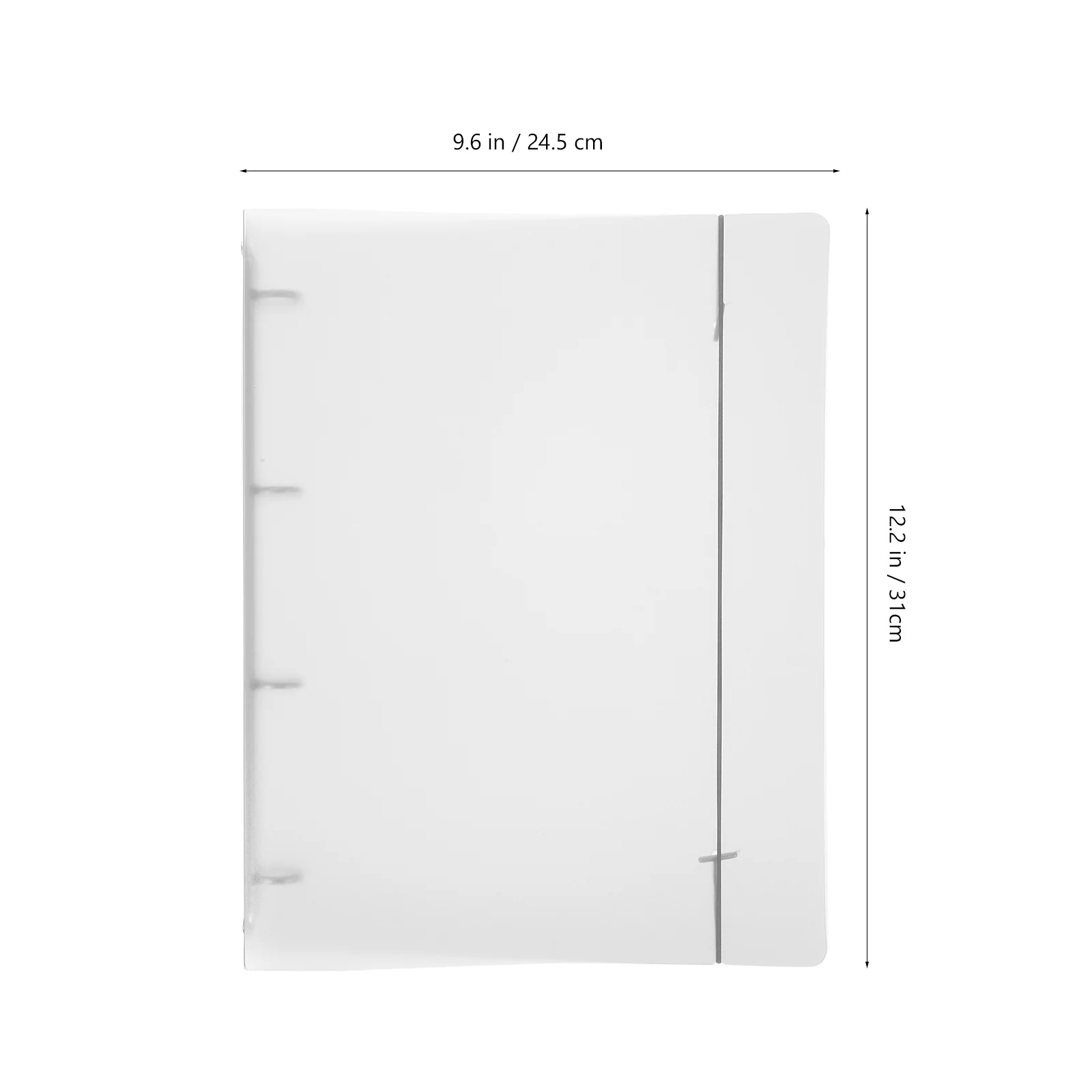 1pc Transparent Pp Folder Large Capacity File Organizer Portable Document Storage Bag For A4 Receipts Business Cards Plastic