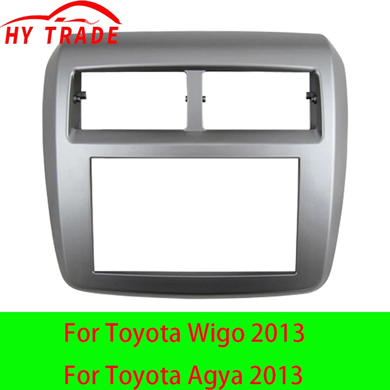 

HY автомобильный CD/DVD аудио стерео 2Din (178*100 мм) лицевая рамка для Toyota Wigo/Agya 2013, комплект отделки панели приборной панели