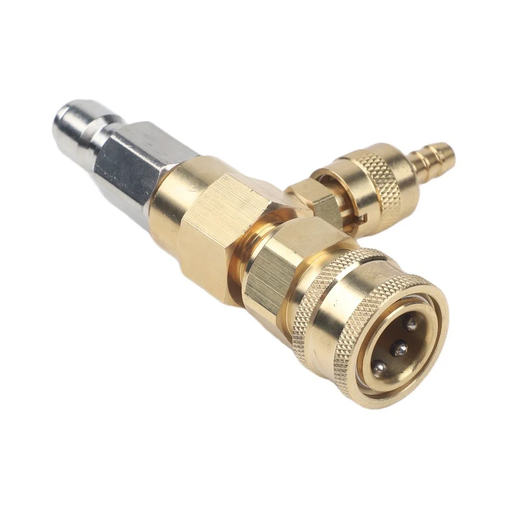 No Leakage Soap Ejector Optimal Pressure Compatibility High-Quality Construction Pressure Washer Hose Connector 3 8 Inch