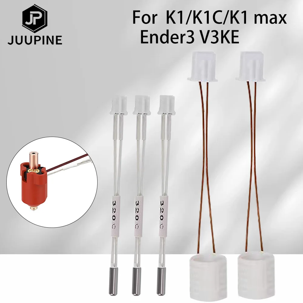 For Creality K1 Thermistor K1C Thermistor K1 Max Hotend Ceramic Heating Tube 24V 60W Creality K1 Heating Block K1C Heater