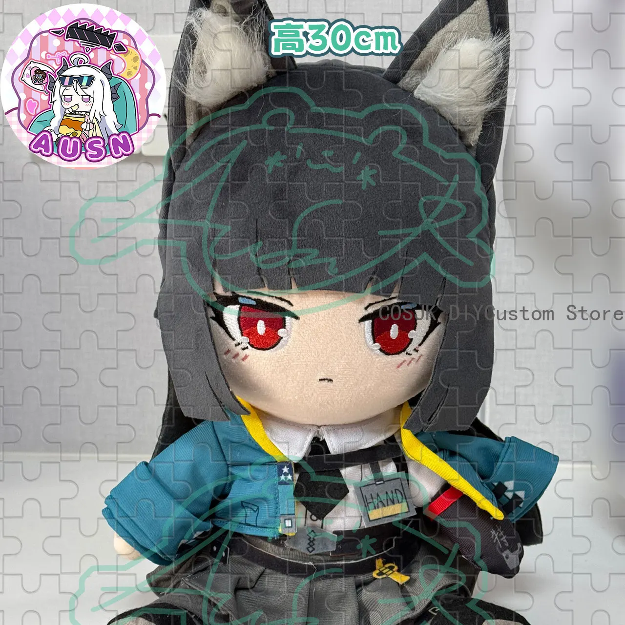 

Cute Plushie Game Hoshimi Miyabi Zenless Zone Zero ZZZ Soft Sitting Posture Model Maumet Body Change Clothes Pillow Cushion Gift
