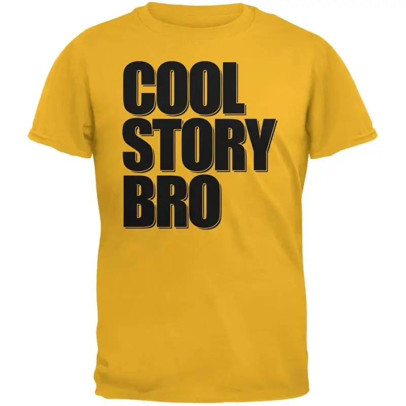 

Футболка для взрослых Cool Story Bro Gold