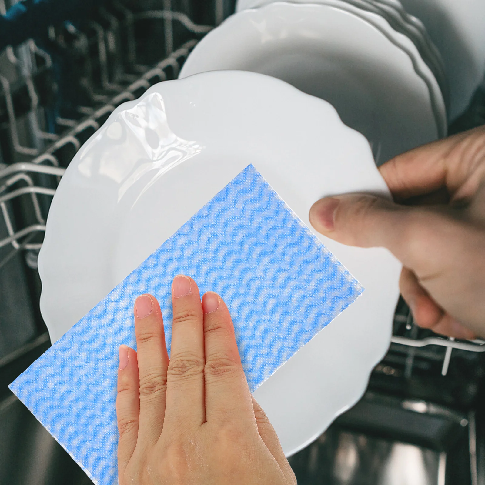 

80pcs Environmental Disposable Washing Dish Towel Kitchen Cleaning Cloth Non-stick Oil Wiping Rags Towel Bag