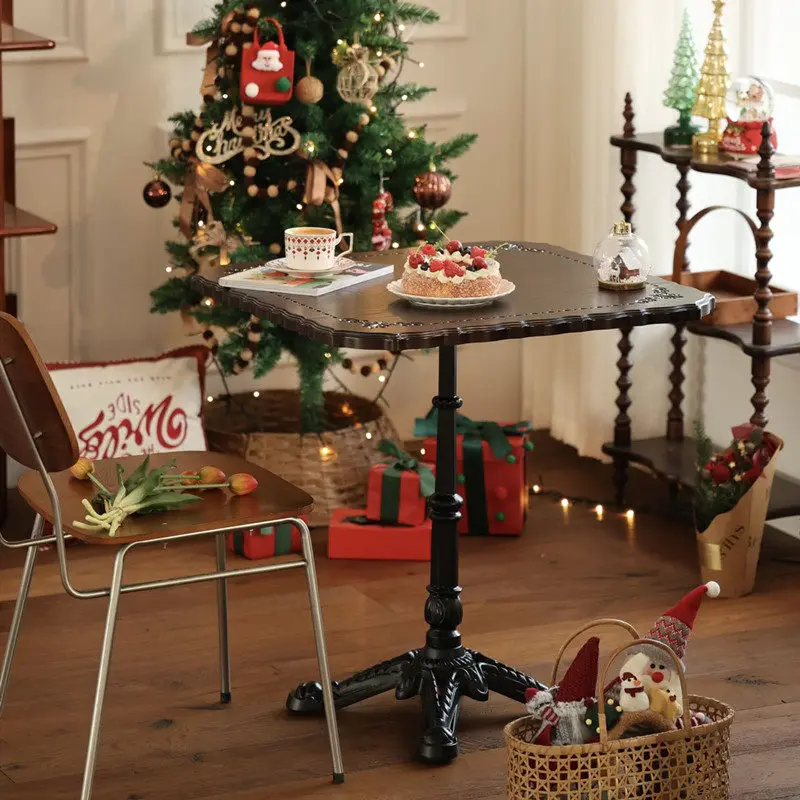 Restaurant retro style cafe dessert shop table and chair combination bed and breakfast bar dining table