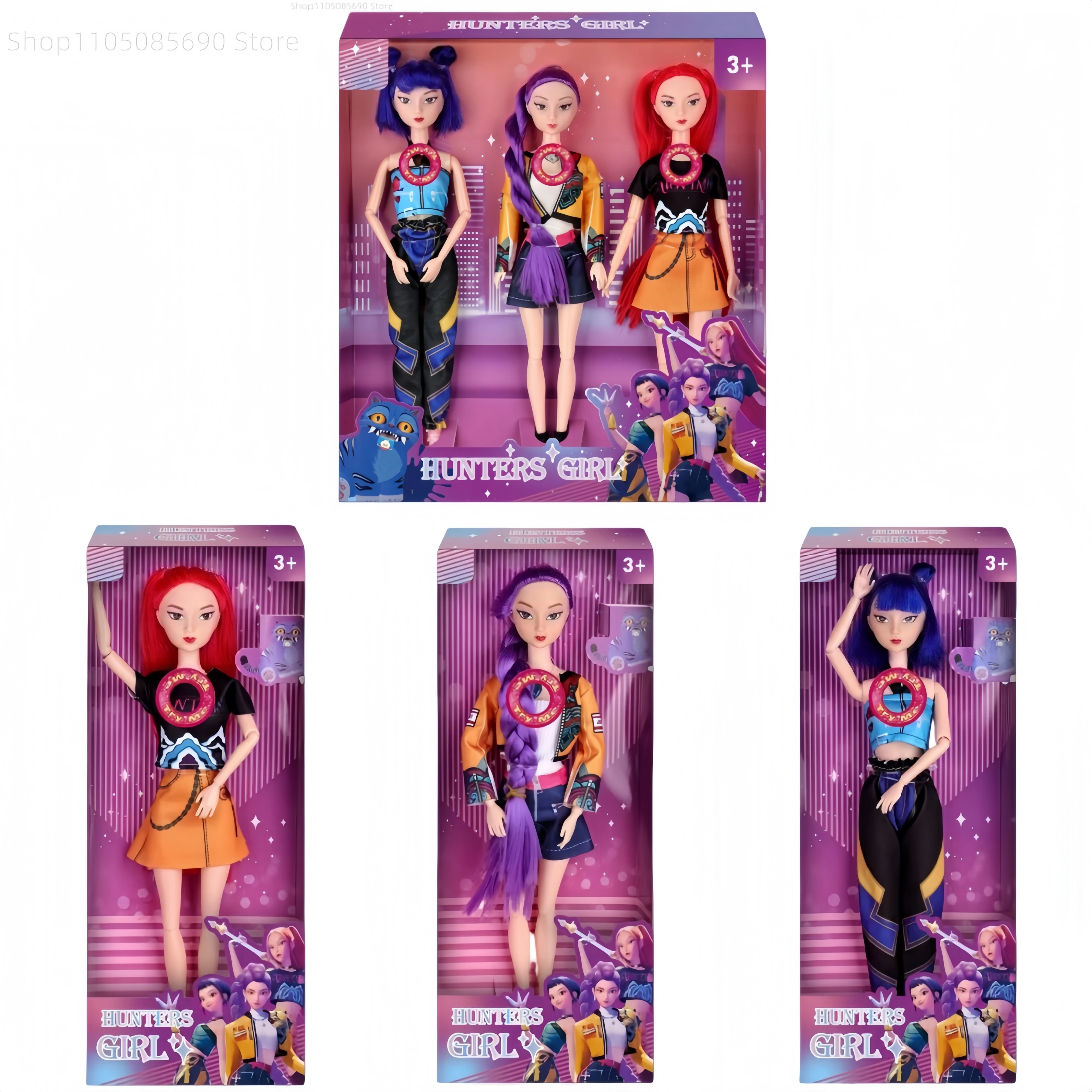 Hot KPop Demon Hunters Figure poupées Rumi Mira Zoey musique style thème chanson doré en plastique figurine cadeau d'anniversaire Fan Club cadeaux