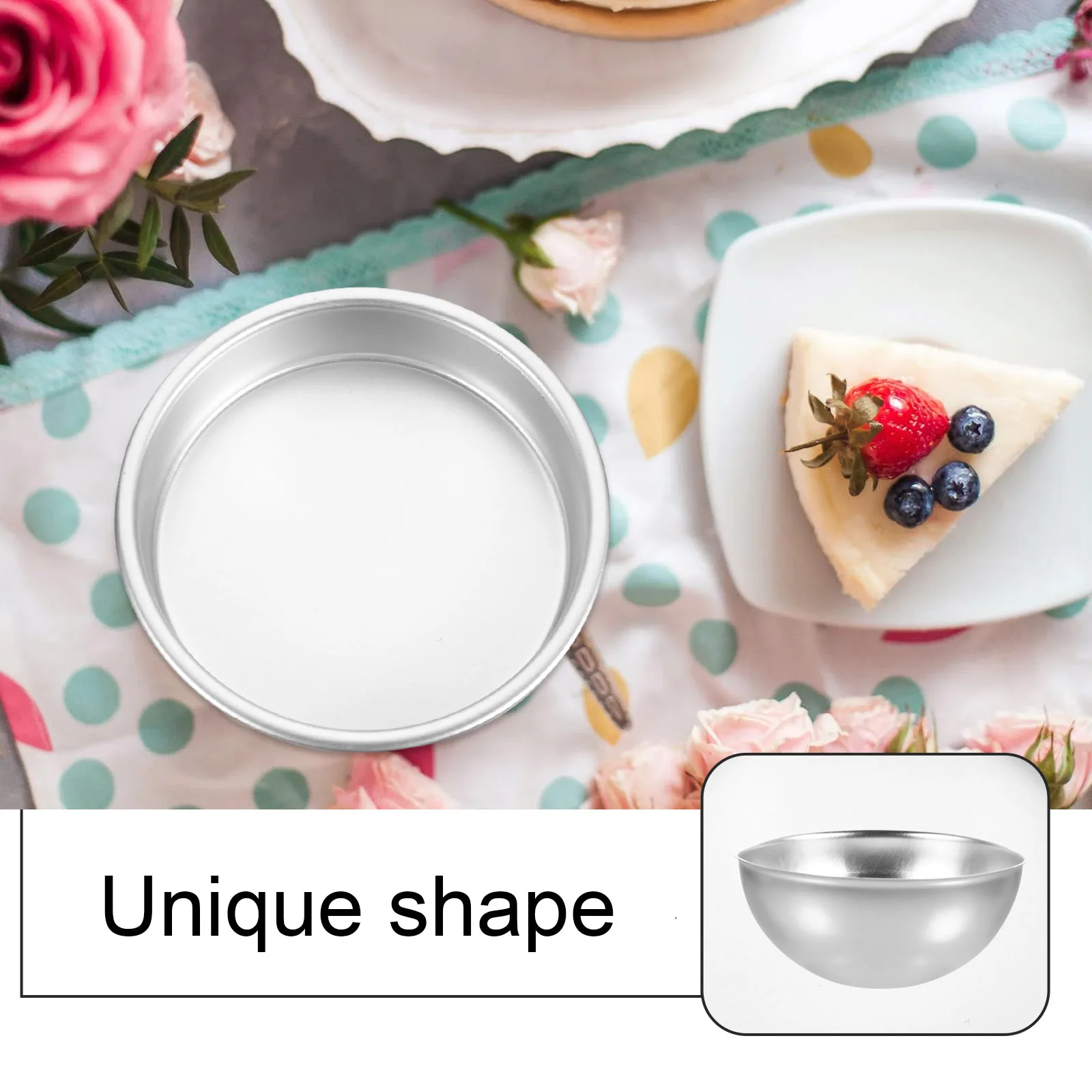 

1Set Sphere Cake Mould High Quality Baking Accessory Smooth Surface Suitable for Professional and Personal Use