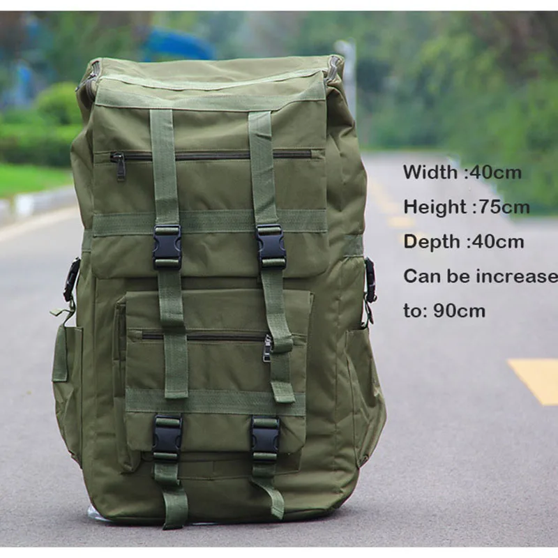 Oulylan Camping Equipment Men 120L Large Capacity Backpack Travel Hiking Backpacks Waterproof Outdoors Rucksack Sports Bag