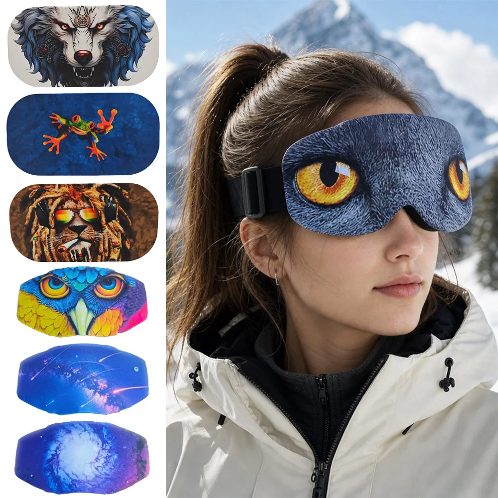 All‑Scenario Stretch Ski Goggle Sleeve, Beginner Pro Snow Riders, Ski Snowboard Clear Lens Dirt Prevent Accidental Scratches