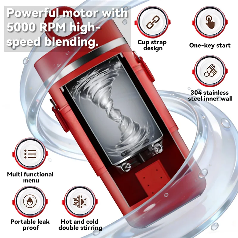 COKE Automatic Stirring Cup Rechargeable Portable Coffee Milk Electric Travel Cup For Smoothie Milkshake Kitchen Mini Mixer Tool view 3