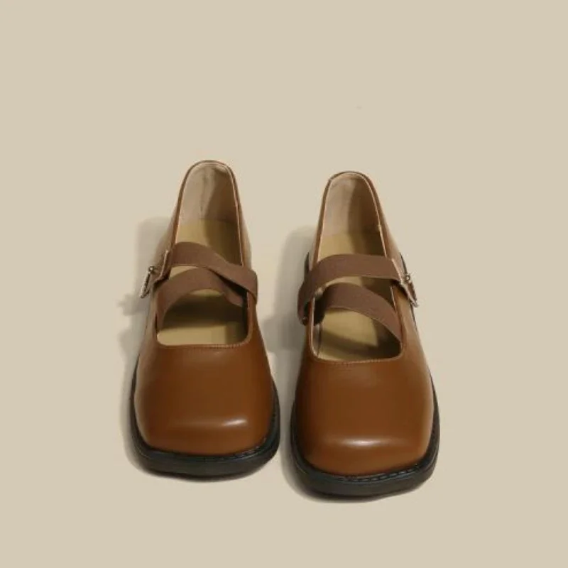 

Женская обувь Мэри Джейн с квадратным носком, японский стиль, Лолита, готика, женские туфли-лодочки на среднем каблуке, натуральная марка, лето 2020, молодой 39