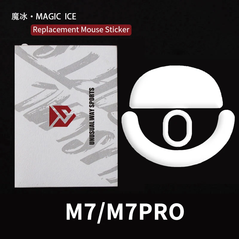 UnusualWaySports Mouse Skates Feet MCHOSE M7 Pro Cambered Surface PTFE Anti Collapse Magic Ice Pink Black Silver Fox