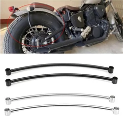 1 Pair Motorcycle Rear Fender Rail Support Bracket Mount Holder For Harley Honda Yamaha Kawasaki Cruiser Custom Bobber
