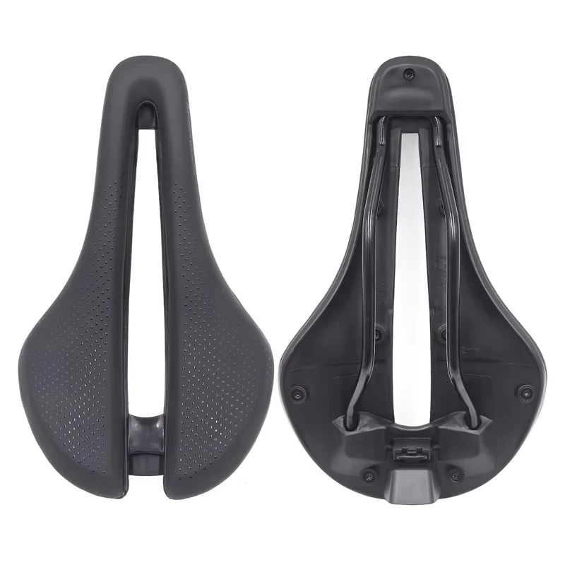 Hollow Road Bike Saddle with Rear Taillight Adult Bicycle Seats Mtb Light Triathlon TT Saddle Racing Cycling Seat Night Riding