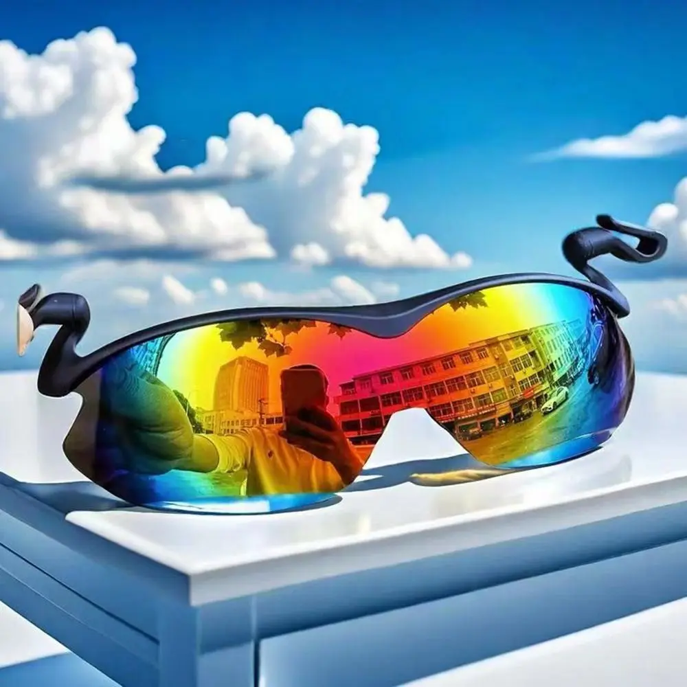 Flip-Up Cover Clip Cap Sports Sunglasses Adjustable UV Protection Fishing Biking Eyewear Clip On Hat Cycling Goggles