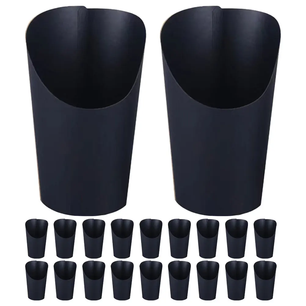

100pcs Ice Cream Cups Paper 16oz Charcuterie Kraft Fries Containers Party Disposable Popcorn Holders Food