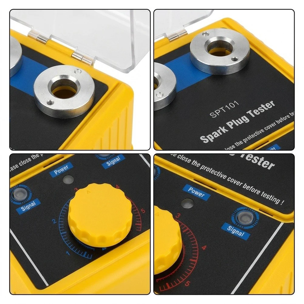 For Autool SPT101 Dual-Hole Engine Ignition Components Tester for Simultaneous Spark Testing at Adjustable 0-6000 RPM
