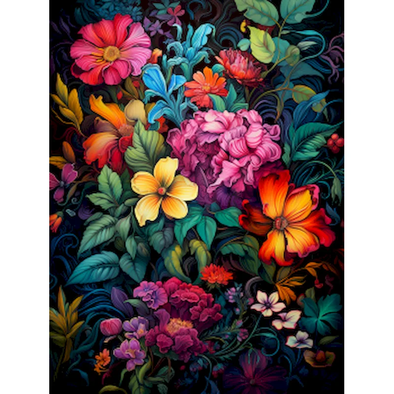 

GATYZTORY 40x50cm Frame Painting By Numbers For Adults Flower Oil Pictures By Numbers HandPainted Diy On Canvas Home Wall Art