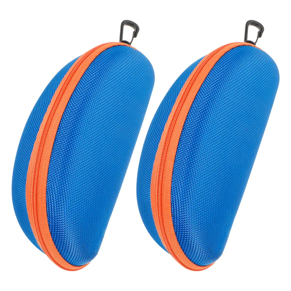 

2pcs Glasses Storage Box Goggles Protective Case Sunglasses Organizer Travel Lightweight EVA Practical Long-term Use Portable