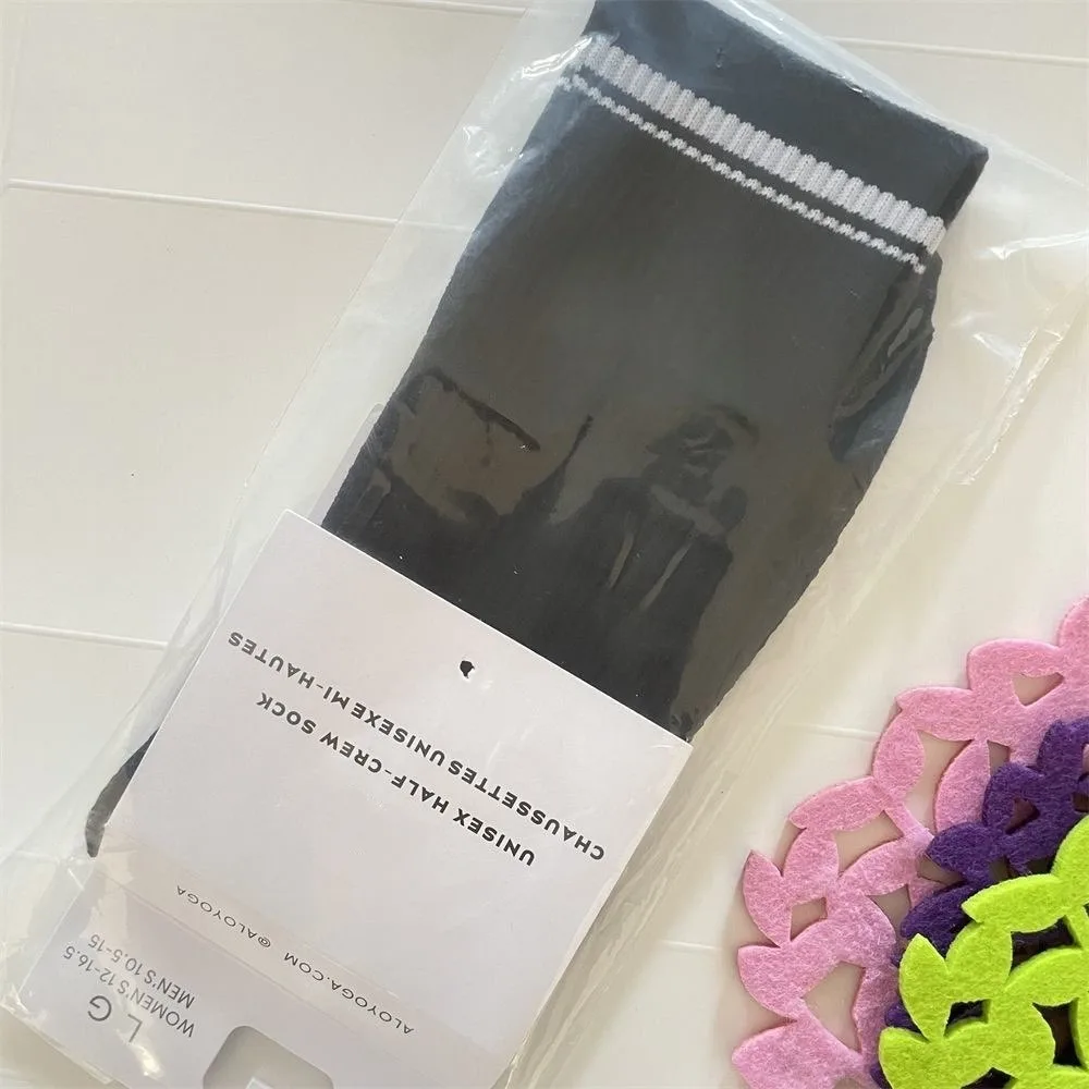 2025 시즌 유니섹스 중간 길이 양말 요가 양말 여성용, 필라테스 양말, 운동용 스포츠 양말, 피트니스 짐 운동 러닝 양말