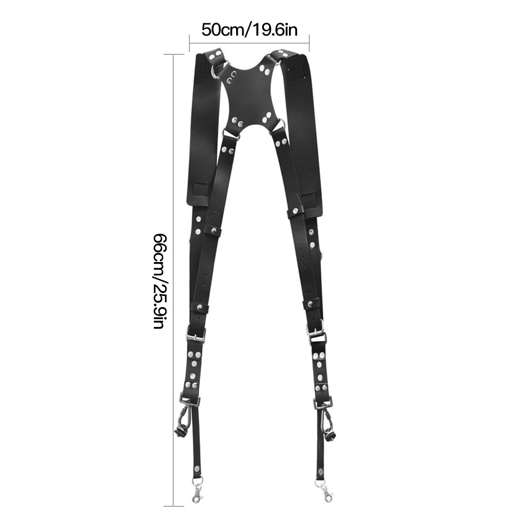 

Anti-fall Camera Strap Leather Dual Shoulder Straps Photographic Harness Protector Accessory