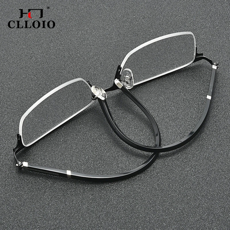 CLLOIO Photochromic Progressive Multifocal Reading Glasses Anti Blue Light Blocking Men Women Myopia Prescription Eyewear Frames
