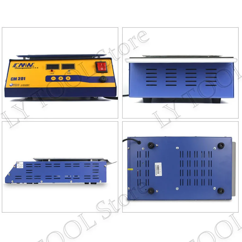 CM-201 Lead-free solder pot Digital display 1500w melt tin 9.8KG temperature adjustable Melting tin furnace square tin stove