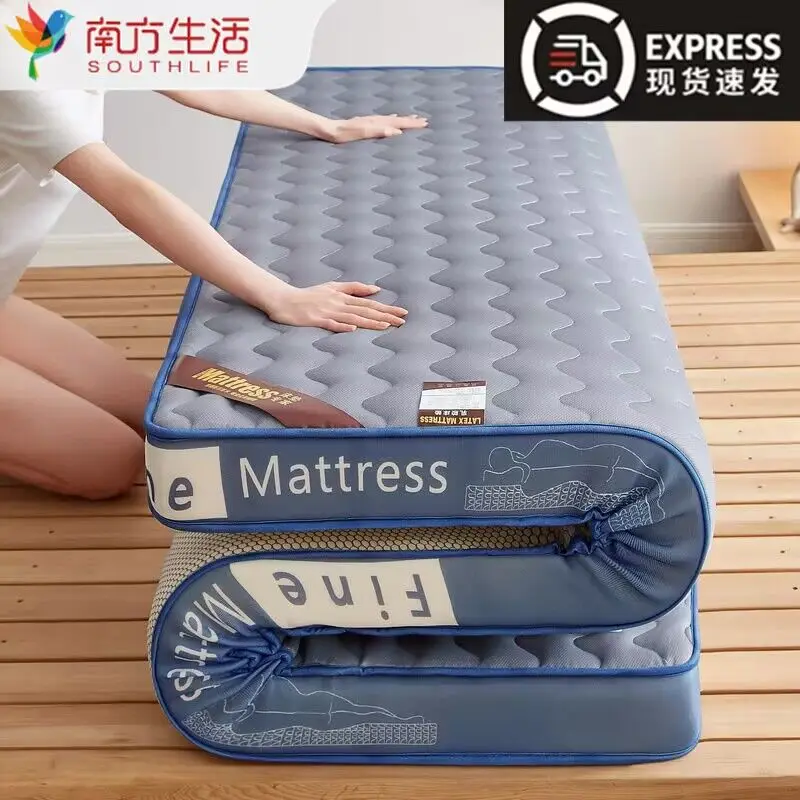 Tatami Latex Mattress Topper Soft Cushion Household Antibacterial Floor  Mat Rental Room Student Dormitory  Milk Silk Cushion