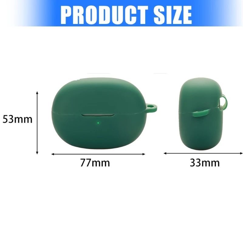 ซิลิโคนป้องกันกระเป๋าถือสําหรับ EarFun คลิปหูฟังไร้สายซิลิโคนอ่อนนุ่ม Protector กรณีกันฝุ่นกันกระแทก