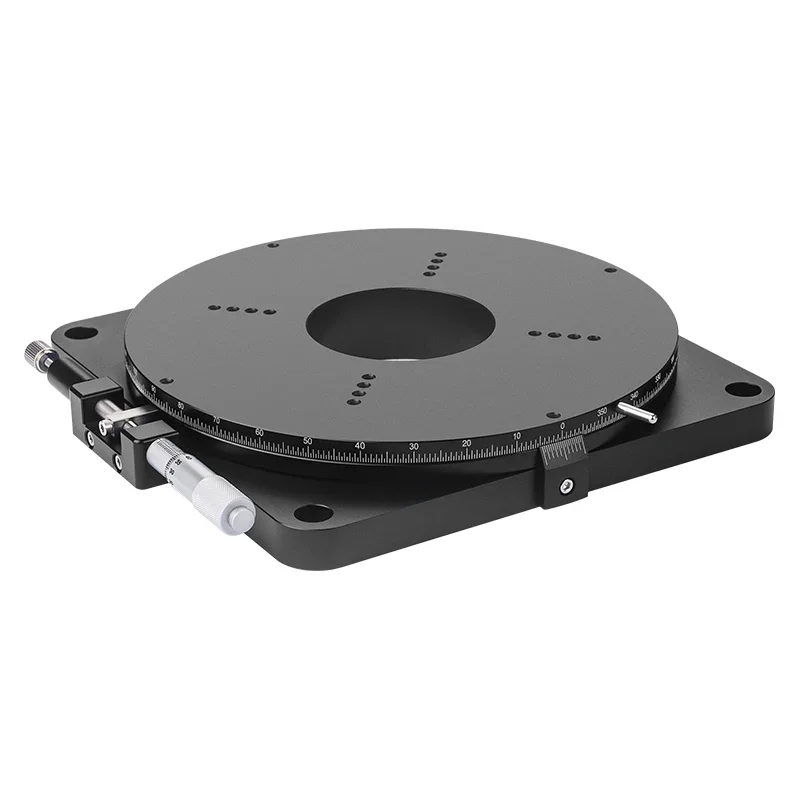 R-axis manual rotary slide table displacement precision fine-tuning RSP40/60/80/85/90 platform optical adjustment indexing disc