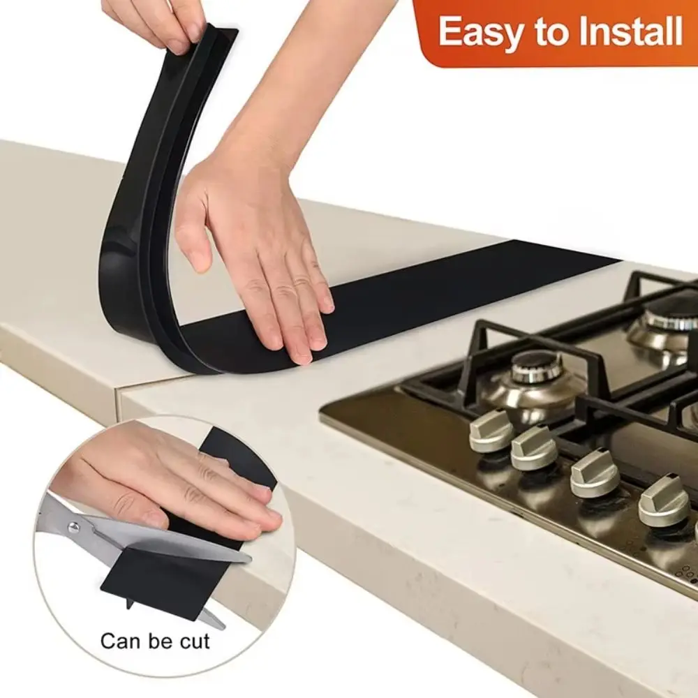 24 Inches Kitchen Stove Gap Strip Anti-Oil Anti-Stain Oven Anti-spill Seal Easy to Clean Scalable Slit Filler Tools