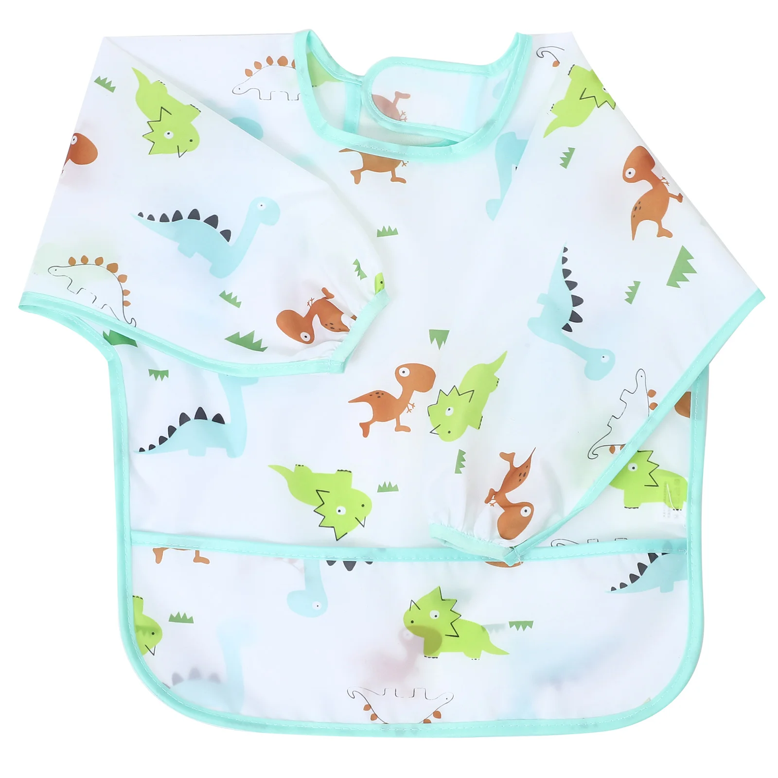 Water Proof Baby Eating Bib Infant Bibs Polyester Reusable Long Sleeve for Toddler