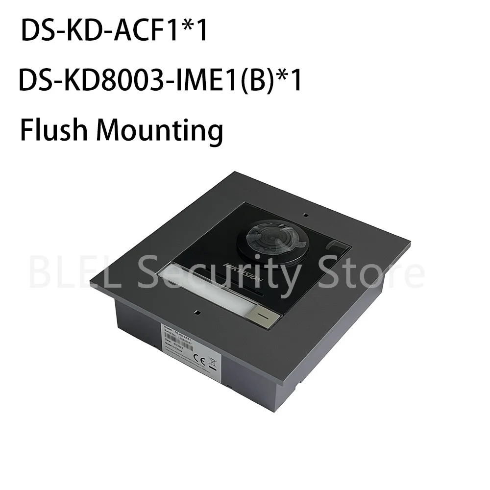 Original Hikvision DS-KD8003-IME1(B) Video Intercom  DS-KD-ACF1 DS-KD-ACF2 DS-KD-ACW1/ACW2/ACW3 DS-KD-KP DS-KD-M Flush Surface