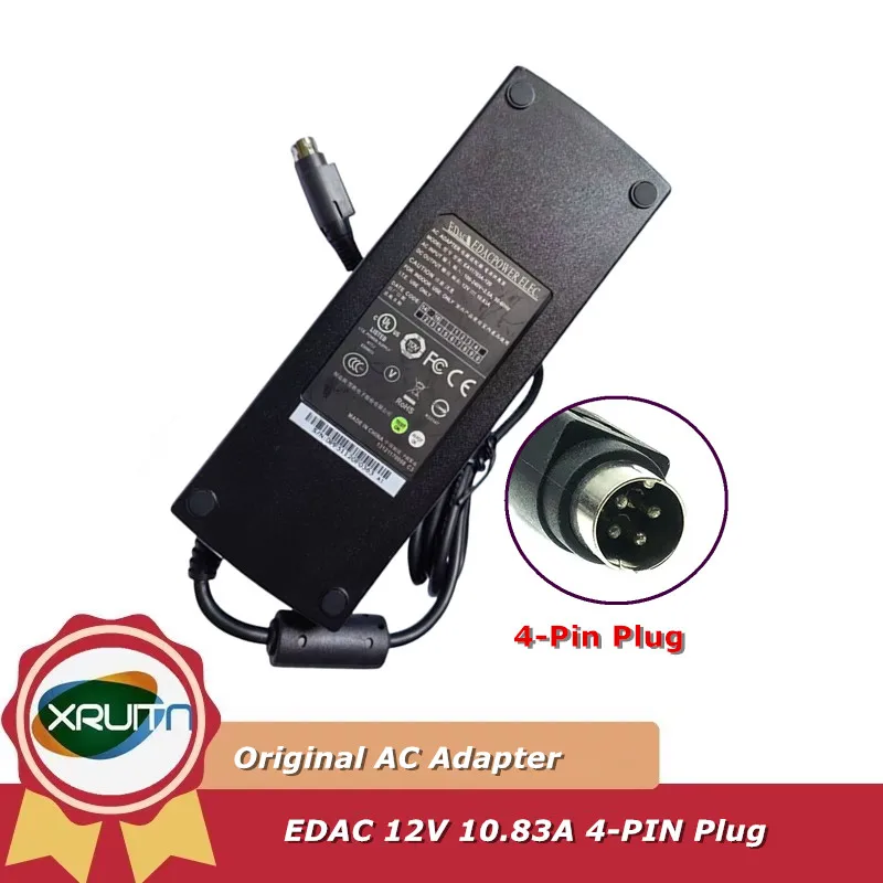 

Оригинальное зарядное устройство адаптера переменного тока EDAC EA11703A-120 12 В 10,83 А для Synology DS918+ DS416+ DS415+ DS412+ DS411+ DS409+ DS418+ DS414+