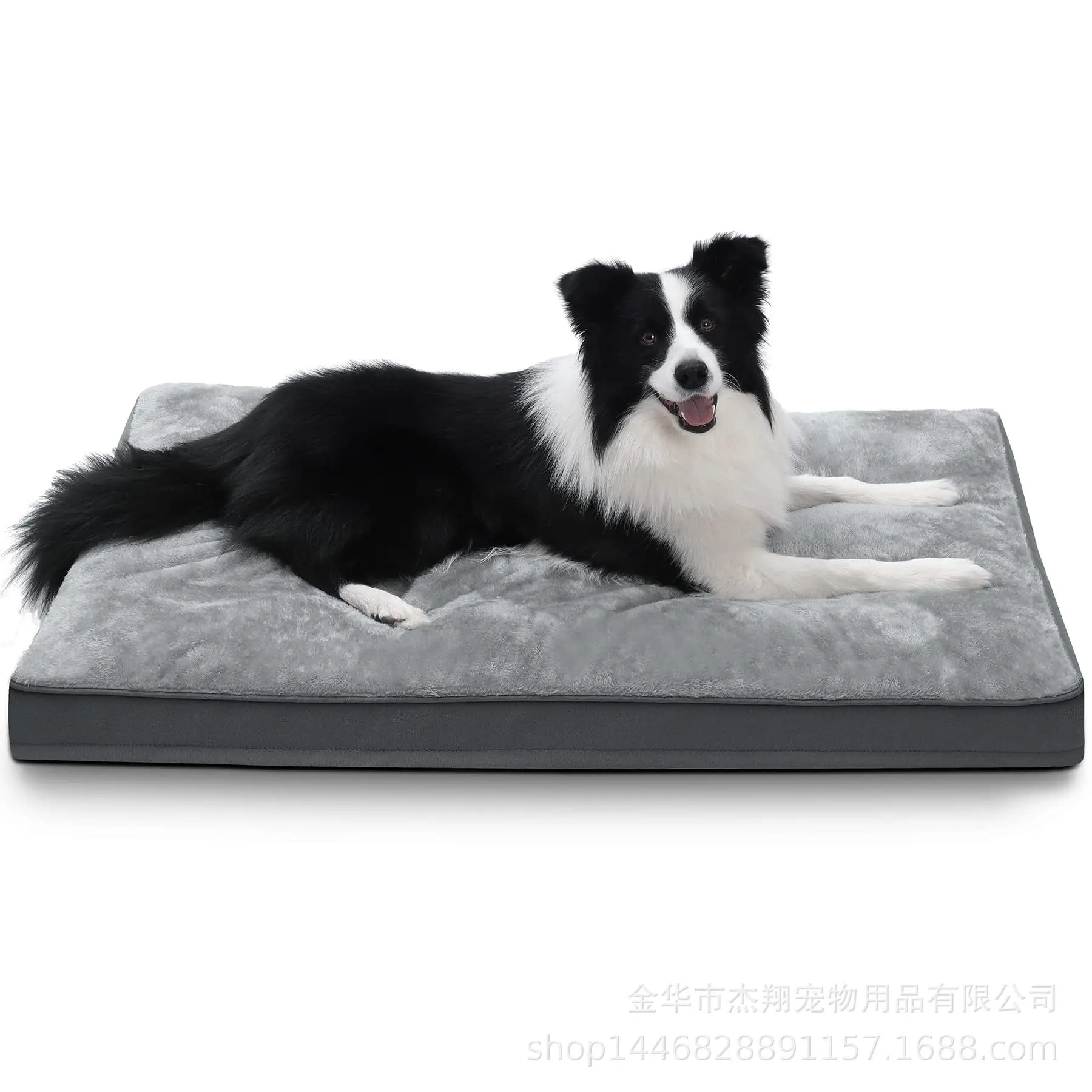 

Orthopedic dog bed kennel warm waterproof luxury plush dog bed removable washable cover non-slip bottom pet bed