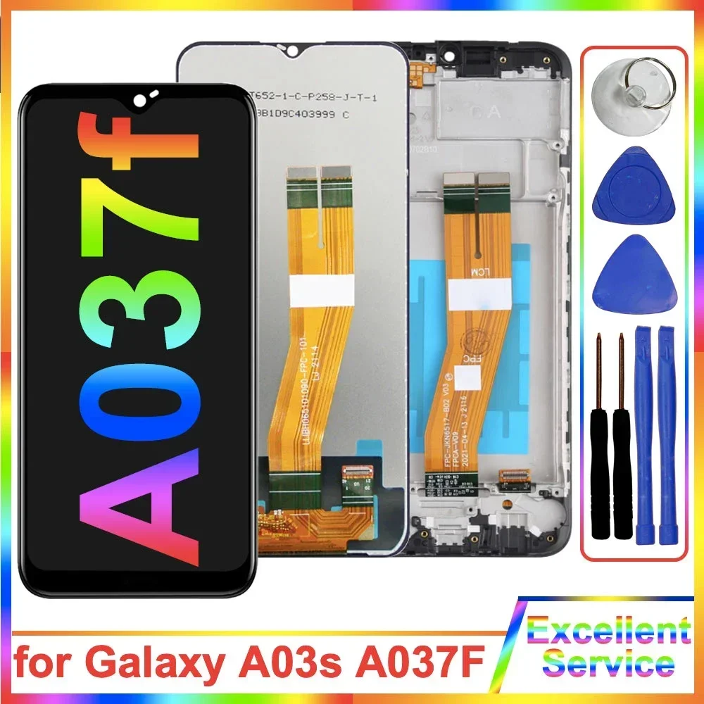 A03S LCD for Samsung Galaxy A03S A037 A037F A037F/DS LCD Display Digital Touch Screen Replacement for Samsung A03S A037F Screen