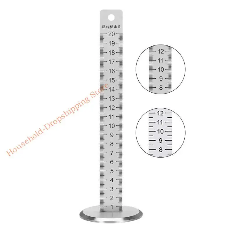 

85AD Artifact Leveling Positioning Ruler Metal Ceramic Tile Tool Equal Height Ruler