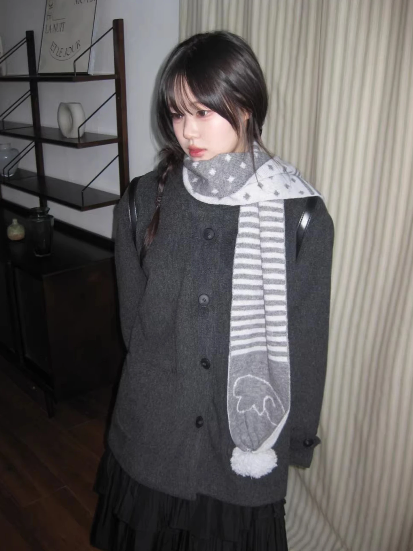 Dames College Sle Wollen Jas Met Capuchon Losse Warme Herfst Winter Nieuw Seizoen Klein Formaat Gevilte Wollen Top Casual Bovenkleding