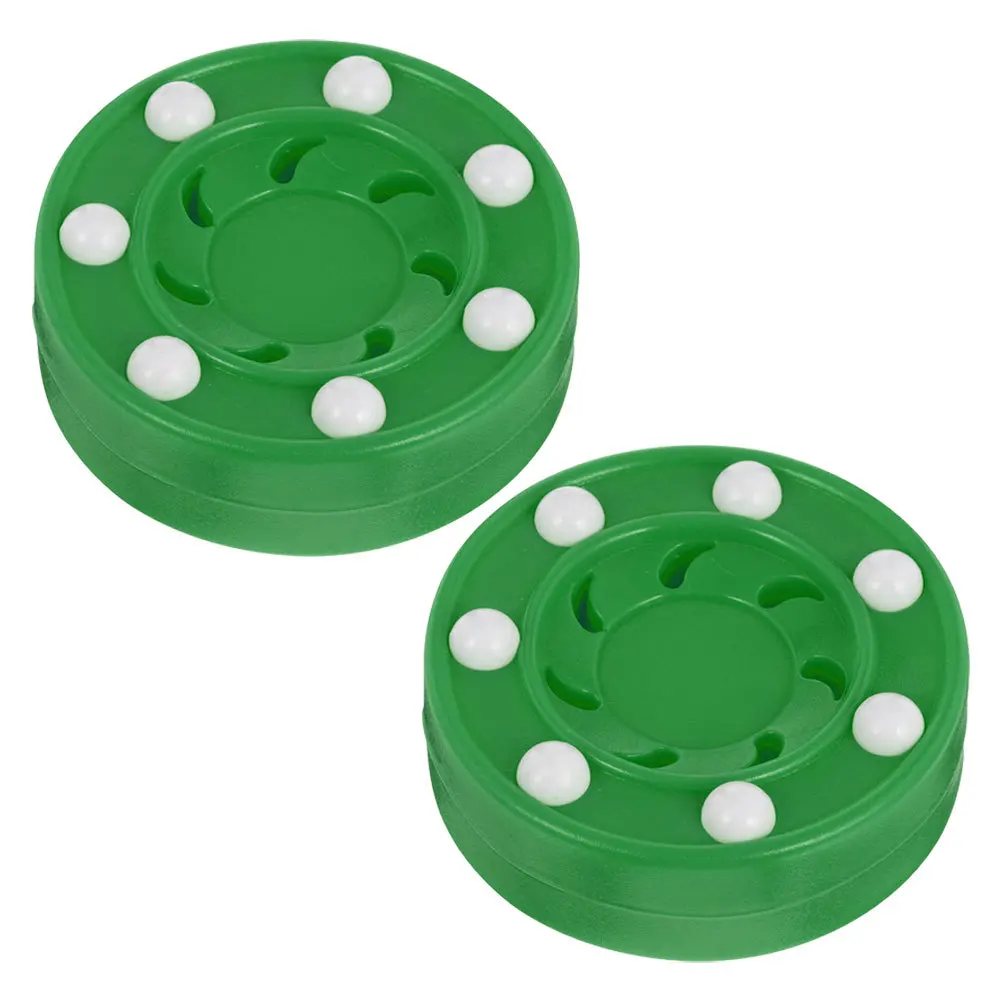 

2pcs Roller Hockey Puck Lightweight High-Density Reusable Training Puck For Indoor Sports Practice Low-Friction Glide Smooth
