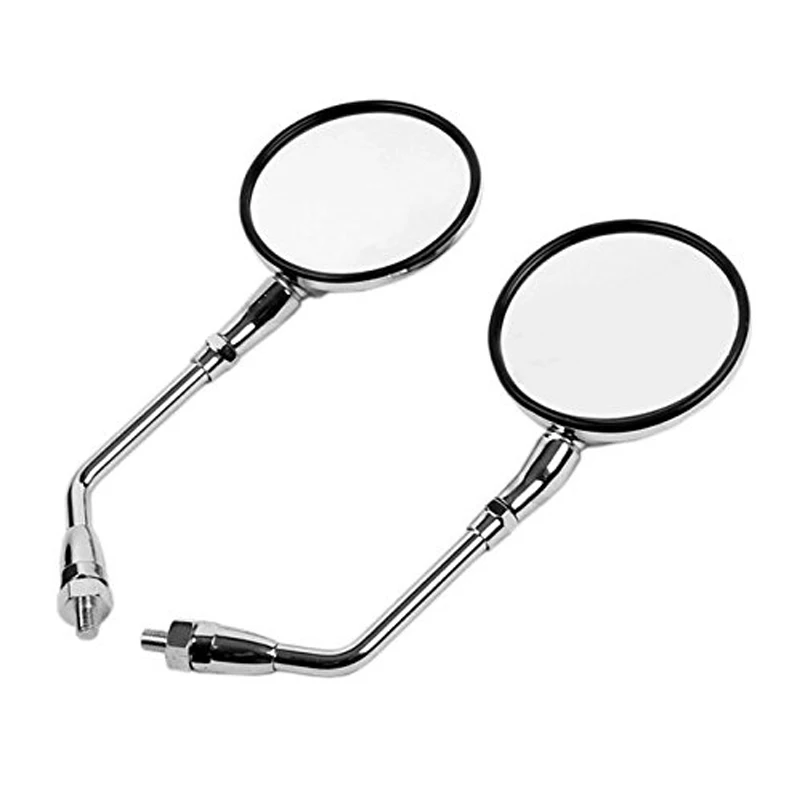 Left Right Chrome Rear View Mirrors Fit For HONDA GL1100 GL500 GL650 CX500 CB650 VT1100 VF750C V45