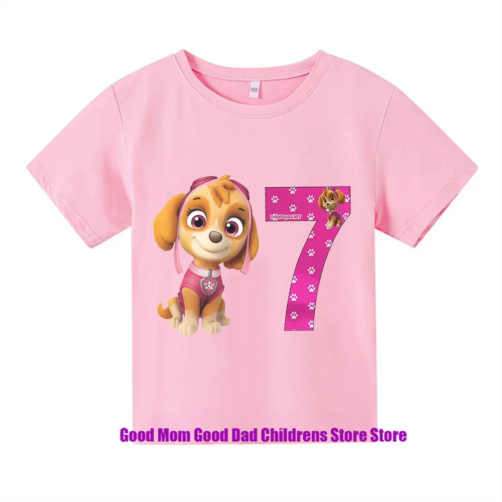 PAW Patrol Summer Childrens Wear Boys' And Girls't-shirts Single Cartoon Printed Children's Sportswear Jackets baby Clothes