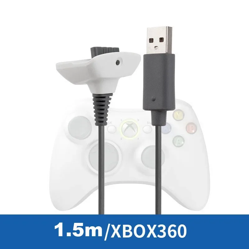 1.5M Games USB Play Charging Charger Cable Cord For XBOX 360 Wireless Controller Handle Connection Cable Accessory view 2