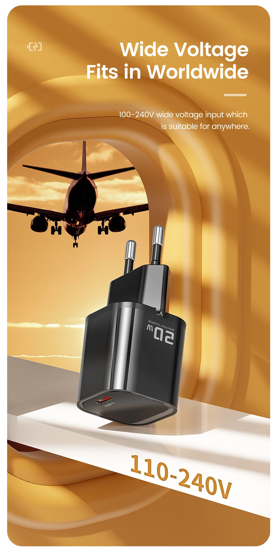 Toocki PD 20W Type C GaN Charger Fast Charging For iPhone 17 16 Pro Max Samsung Xiaomi Mini KR Plug USB-C Charger With 60W Cable