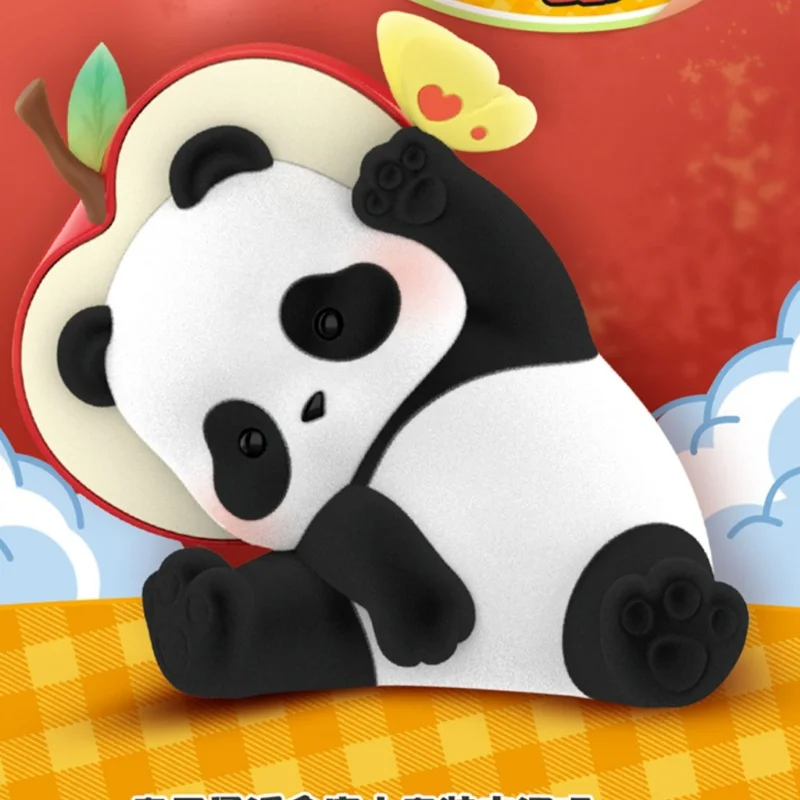 Panda Roll Apple Series Toys Doll  Kawaii  Anime Figure Desktop Ornaments Collection friend birthday chirstmas Gift