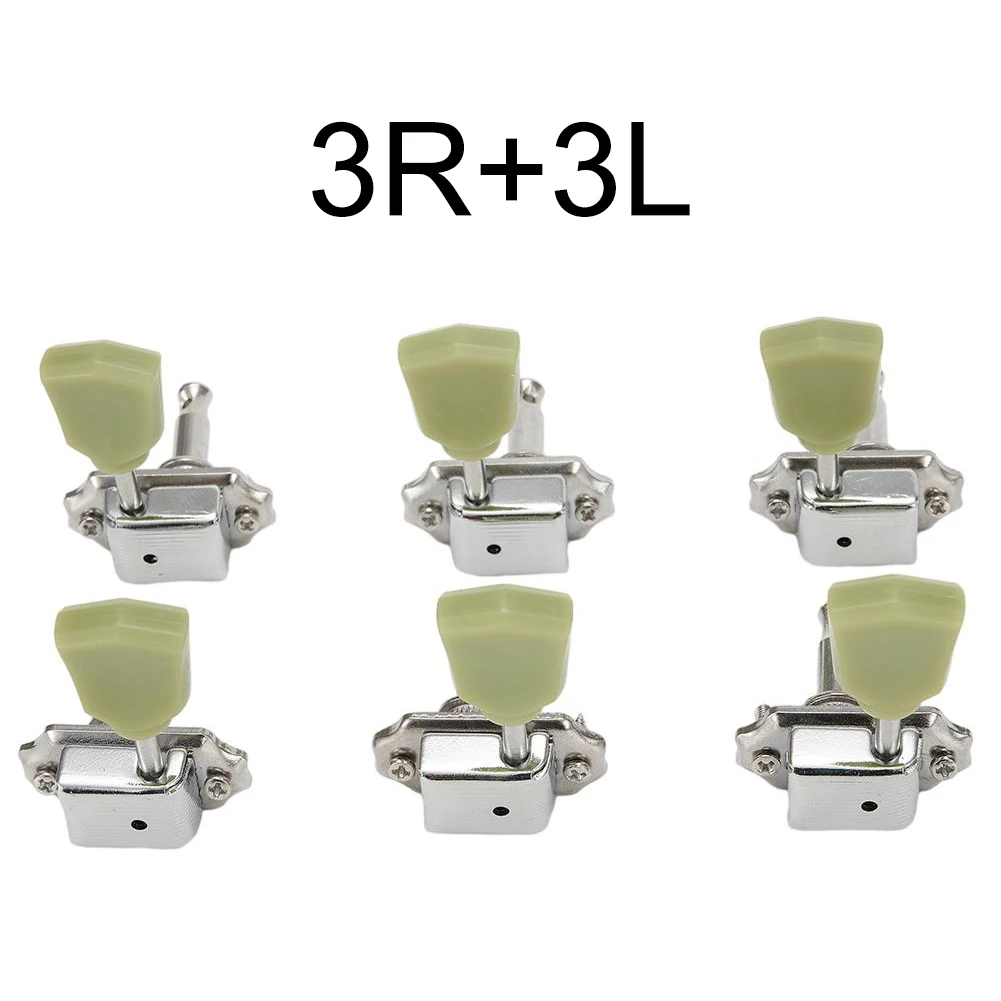 3pcs 3R+3L Deluxe Guitar Tuning Pegs Keys Machine Heads Tuners For Gibson Style Set Musical Instrument Accessories Metal Durable