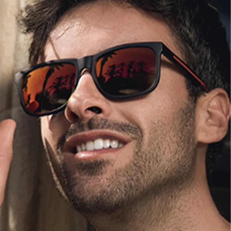 نظارات شمسية مستقطبة جديدة من BLUEMOKY خفيفة الوزن بإطار TR90 مربع للجنسين UV400 نظارات رياضية واقية لركوب الدراجات في الهواء الطلق