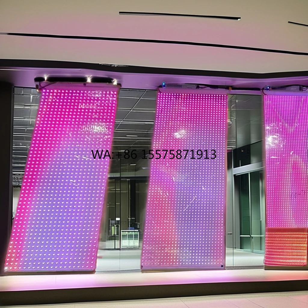 

Customizable Transparent Film Led Display Screen HD Video Wall Screen Indoor Outdoor Full Color Thin Customized Ledwall P20