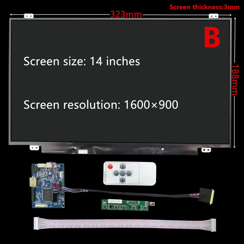 13,3/14/15,6 Zoll Screen Display LCD Monitor Control Driver Board HDMI-Kompatibel Für Computer Sekundären Bildschirm Raspberry Pi PC