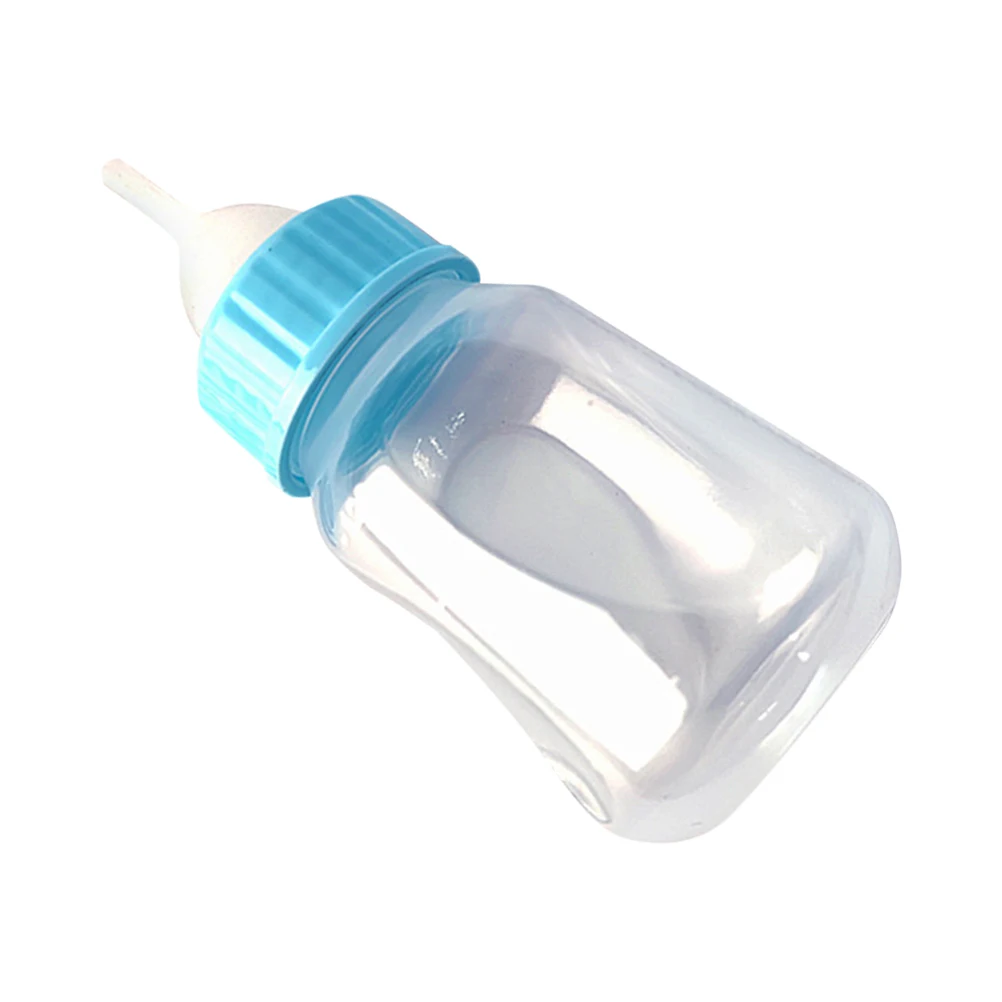 

2pcs Cat Feeding Bottle Kitten Baby Milk Plastic Reusable Lightweight Portable Easy Clean Nursing Dogs Rabbits Cats Practical