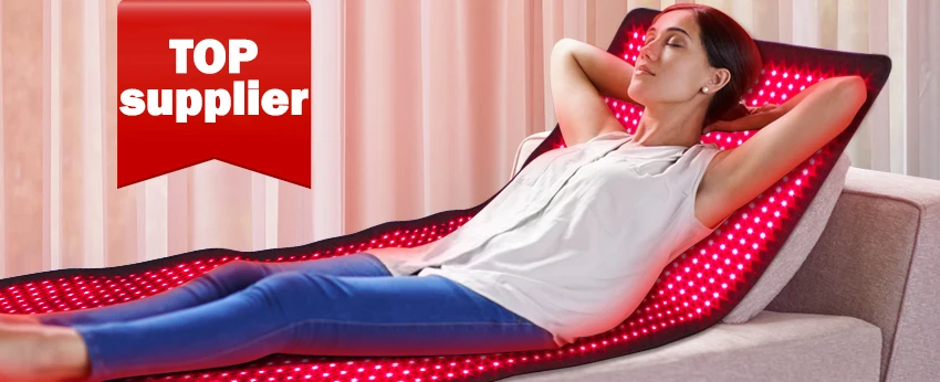 Gerylove 1540W LED Red Light Therapy Device High Power Physical Heating Full Body Mat Desktop Pain Relief Tool