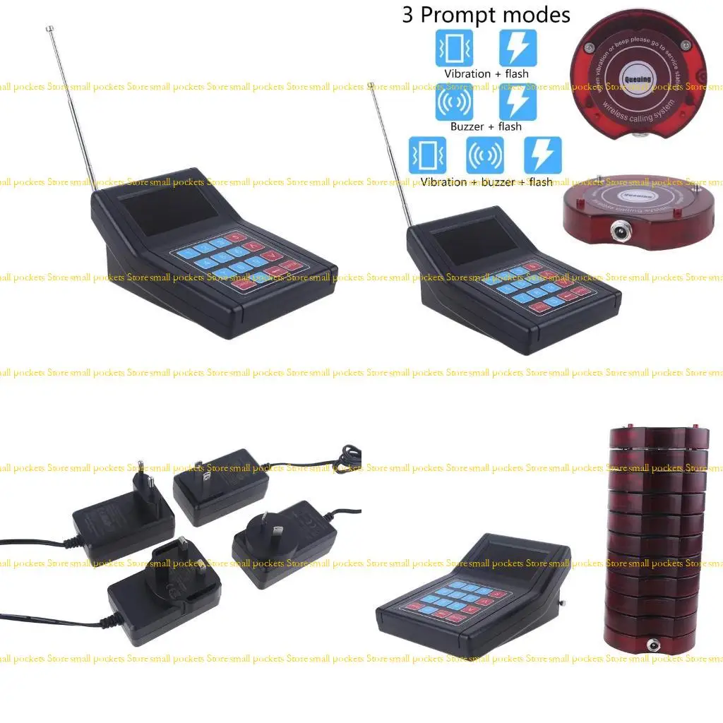 

R1WD Pager Restaurant With 10 Pager Receivers Hospital Restaurant Waiter Pager